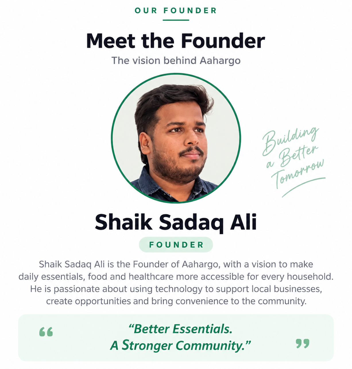 Founder profile